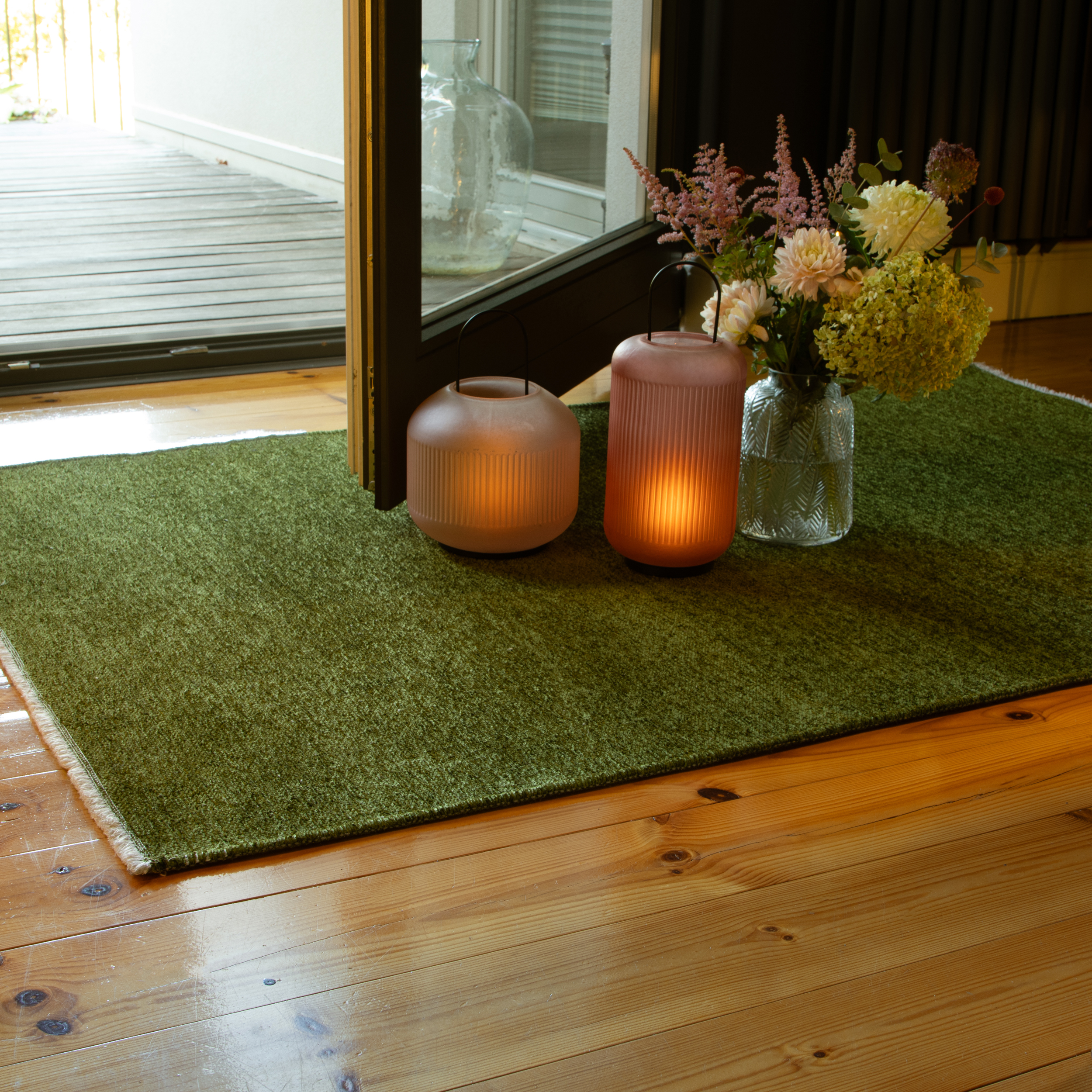 Obsession Webteppich Visby ca. 75x150cm in Farbe green
