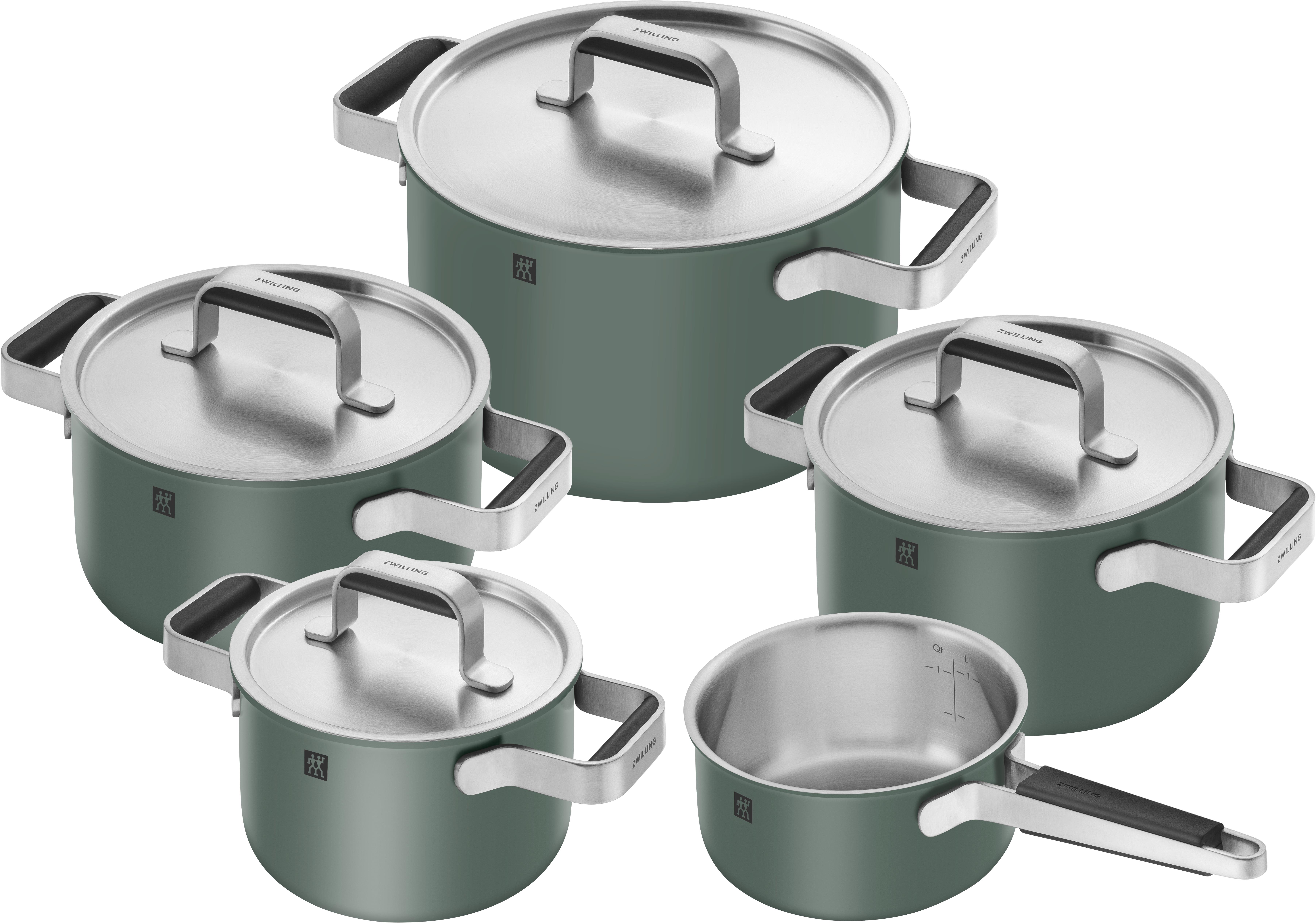Zwilling Kochgeschirrset PURE 5-tlg. PURE in grün matt