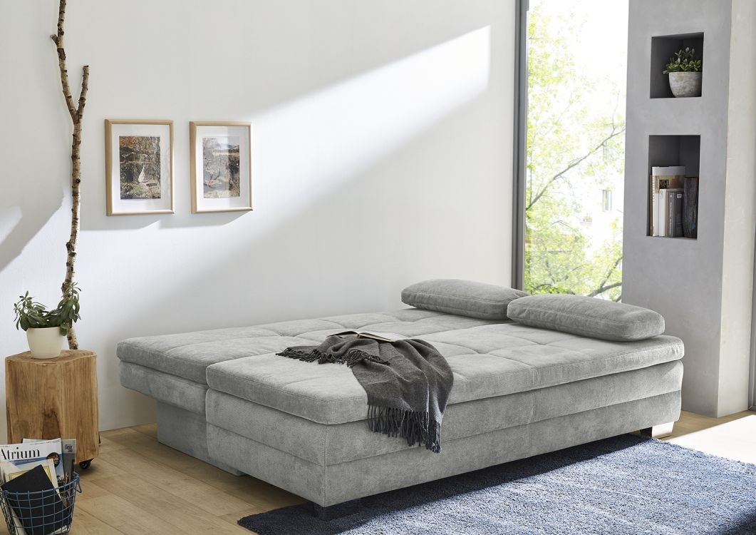 JOB Schlafsofa Lindau in grau ca. 203 cm breit