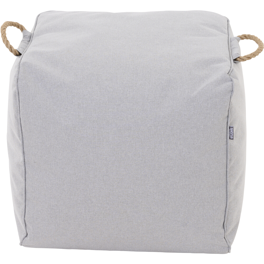 Gautzsch Sitz-Fusshocker INTEGRAL ca.46x48x46 cm in Stoff chalk grey, wetterfest
