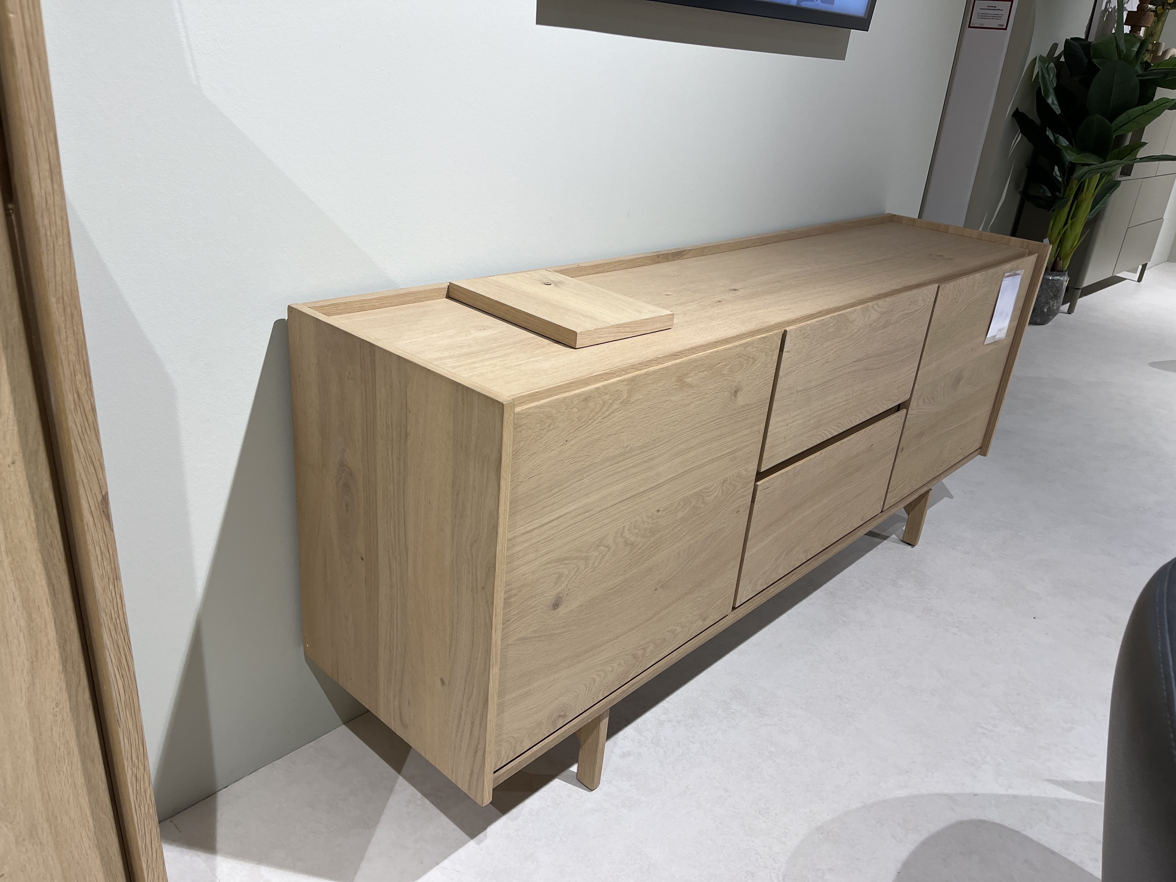 XOOON Sideboard 190cm 2t+2l Valgard VALGARD 52221-NSA, Sideboard, Eiche, Naturholz, Schubladen, Holzbeine