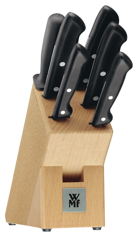 WMF Classic Line Messer-Set, 7-teilig in schwarz
