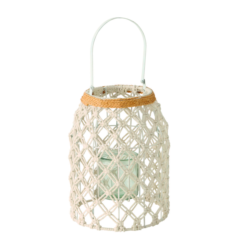 Boltze Windlicht 33cm SOFIYA in Cremeweiß, natur Boltze Windlicht 33cm SOFIYA in Cremeweiß, natur