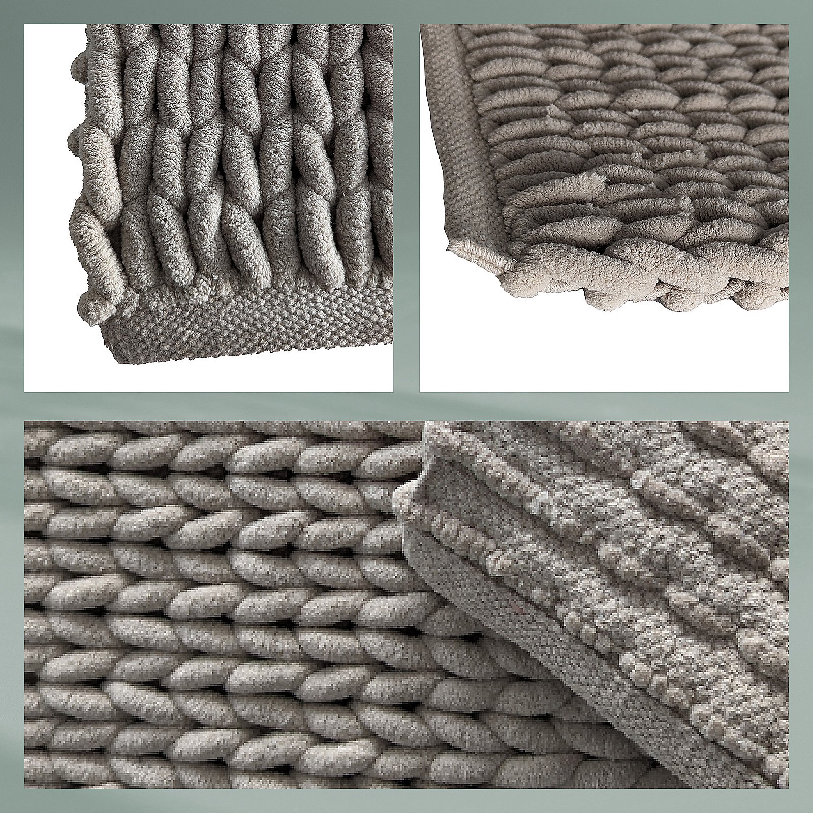 Kela Badematte MARIE in Taupe, Dekoration für Zuhause, Teppich