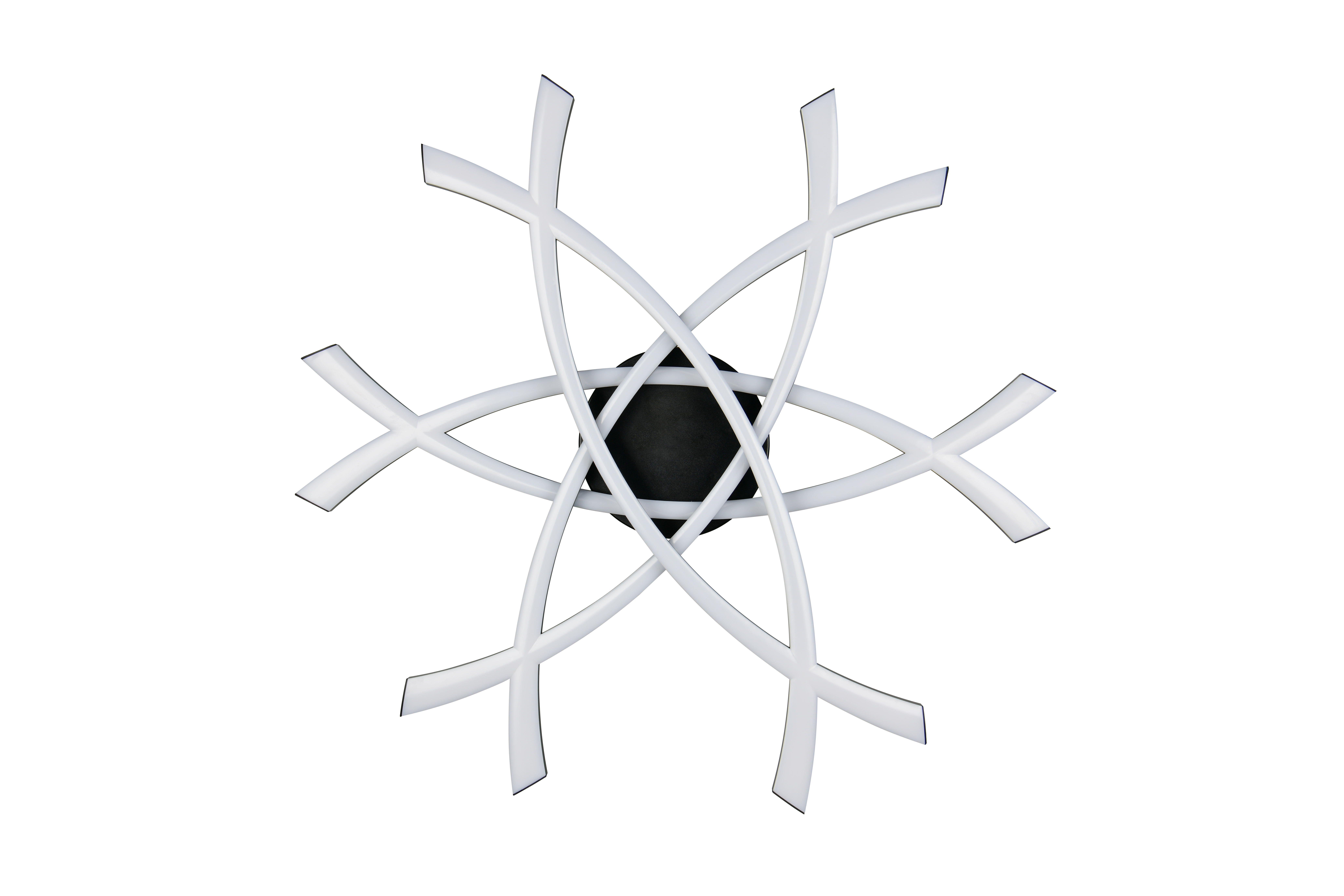 Reality LED-Deckenleuchte POLLOCK 1-flammig in Farbe schwarz matt, Kunststoff weiß Reality LED-Deckenleuchte POLLOCK 1-flammig in Farbe schwarz matt, Kunststoff weiß, Kreuz, Symbol, Natur, Draußen