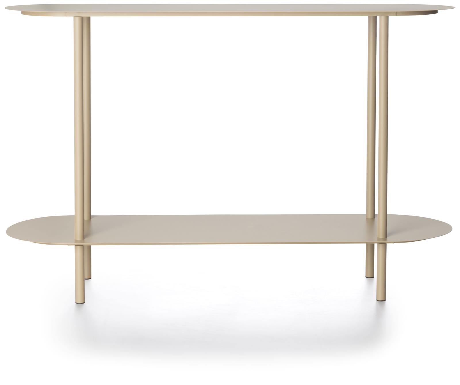 Coco Maison Wandtisch OWEN ca. B120 H77 T35 cm in Metall taupe