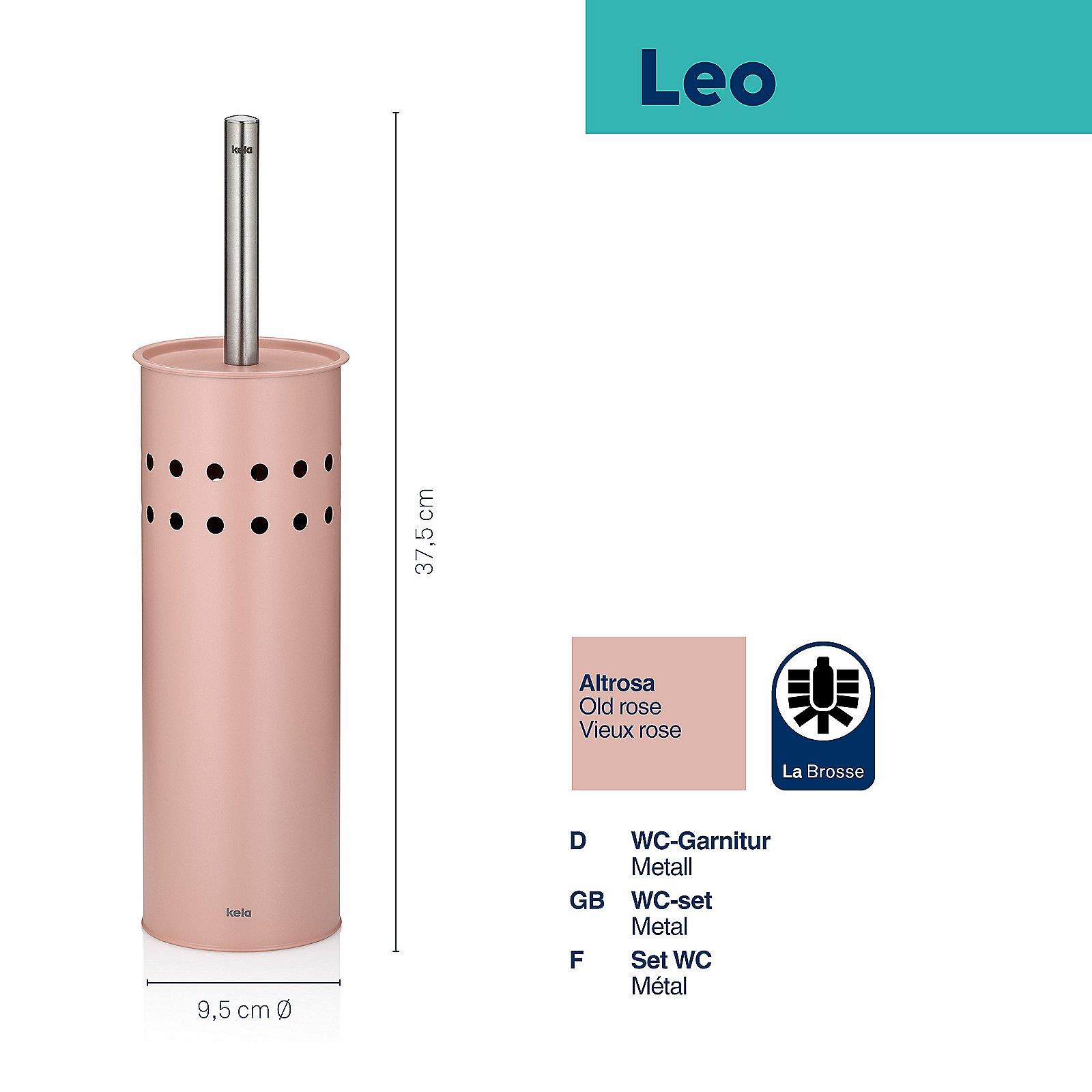Kela WC-Garnitur LEO in Farbe Altrosa