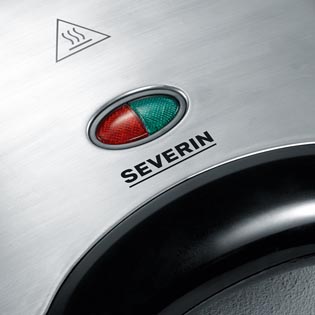 Severin Sandwich-Toaster Severin Sandwich-Automat SA 2969 in Edelstahl gebürstet/Schwarz
