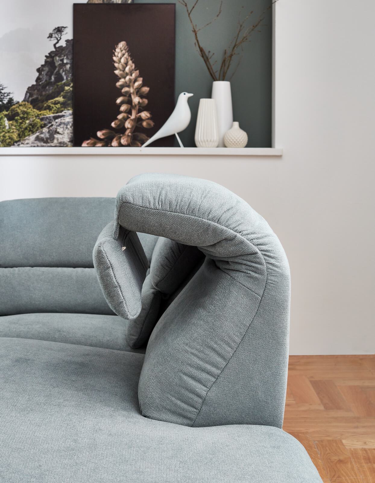 Carina Polsterecke MARIS ca. 267x204cm in Stoff Free sage