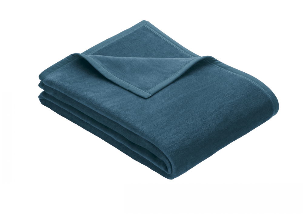 Ibena Uni-Decke PORTO 180x220cm in Farbe petrol