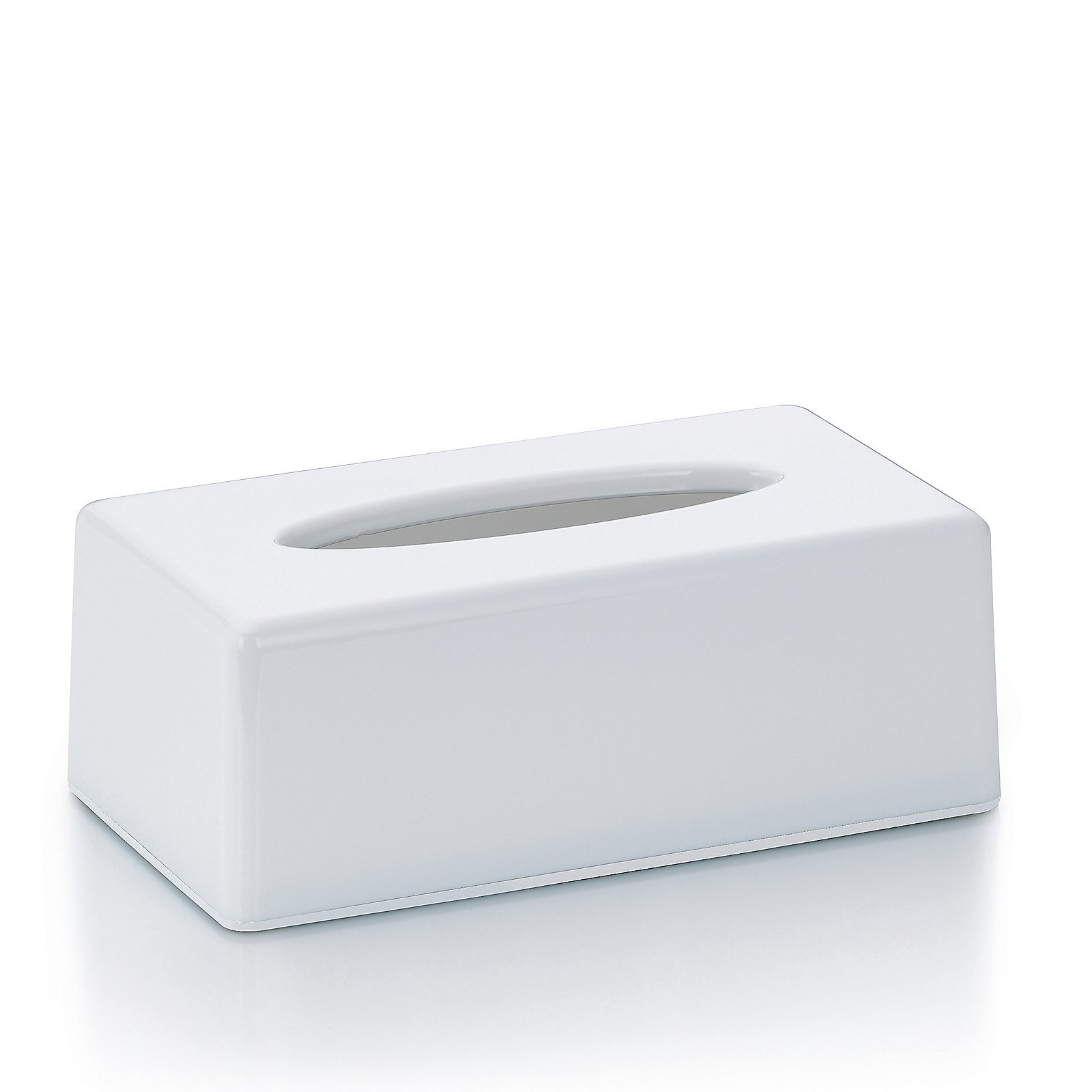 Kela Kosmetiktuch-Box Panno Kunststoff Weiß, Tissue box, White, Rectangular, Plastic, Desktop, Tissuebox, Weiß, Rechteckig, Kunststoff, Spender