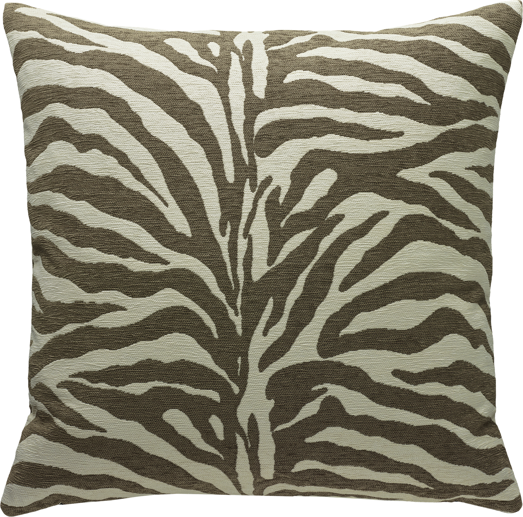 Sander Kissenhülle KIBO ca. 50x50cm in Farbe dk.taupe, Kissen, Zierkissen, Zebra Muster, Tiere Muster, Textil