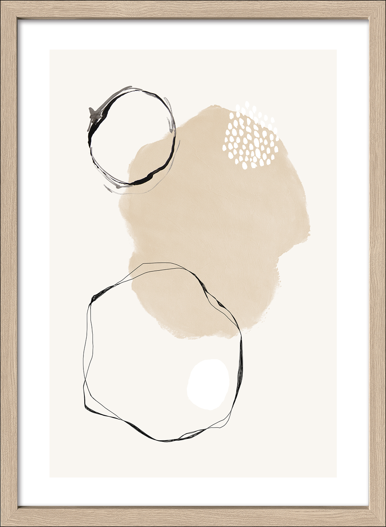 ProArt Framed-Art Scandic Living 55x75cm Line Art Shapes VIII