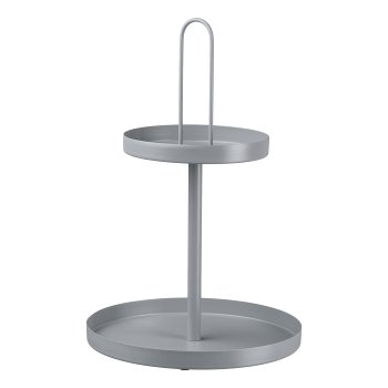 Metall Etagere Cornelia 9424010-20 in Grau Gasper Metall Etagere CORNELIA in Farbe Grau