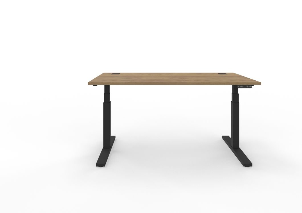 Nowy Styl Schreibtisch eUP Holzoptik / schwarz ca. 160 x 80 cm