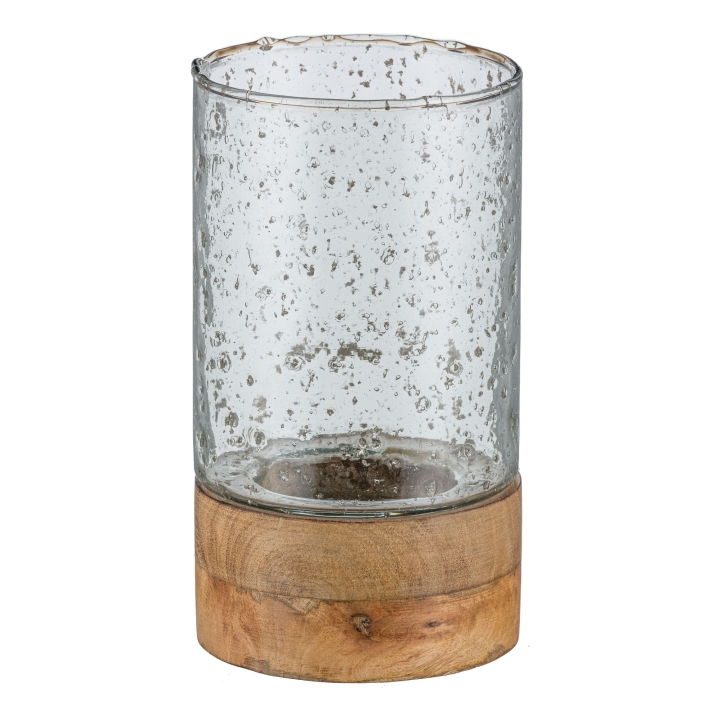 Gasper Glas Windlicht in Farbe Natur