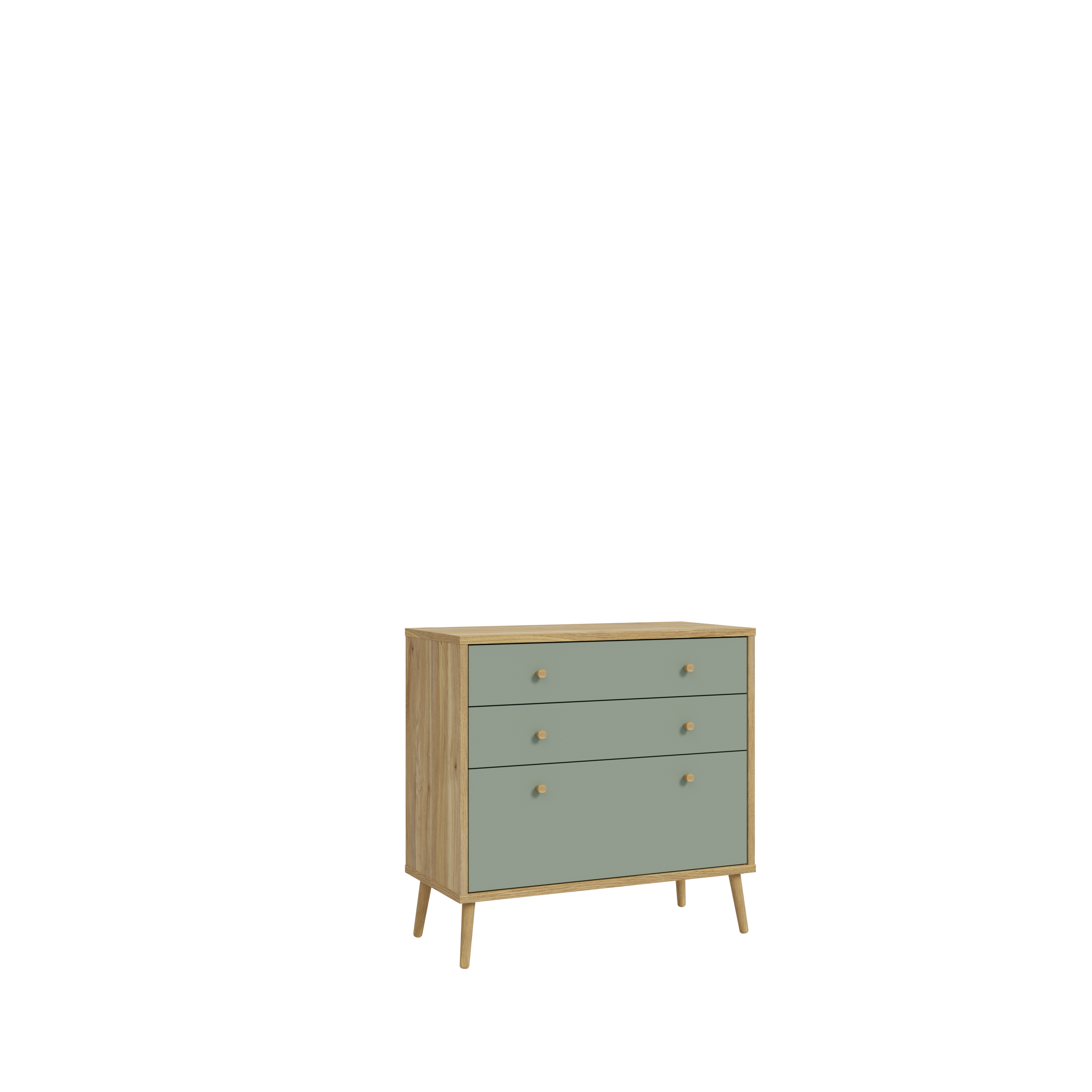 Forte Fabryki Mebli Kommode WHENUA in Mauvella Oak/Sage