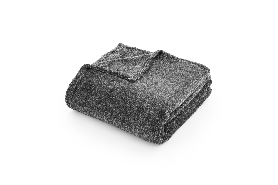 bugatti Kuscheldecke MELANGE 160x220cm in Farbe anthrazit