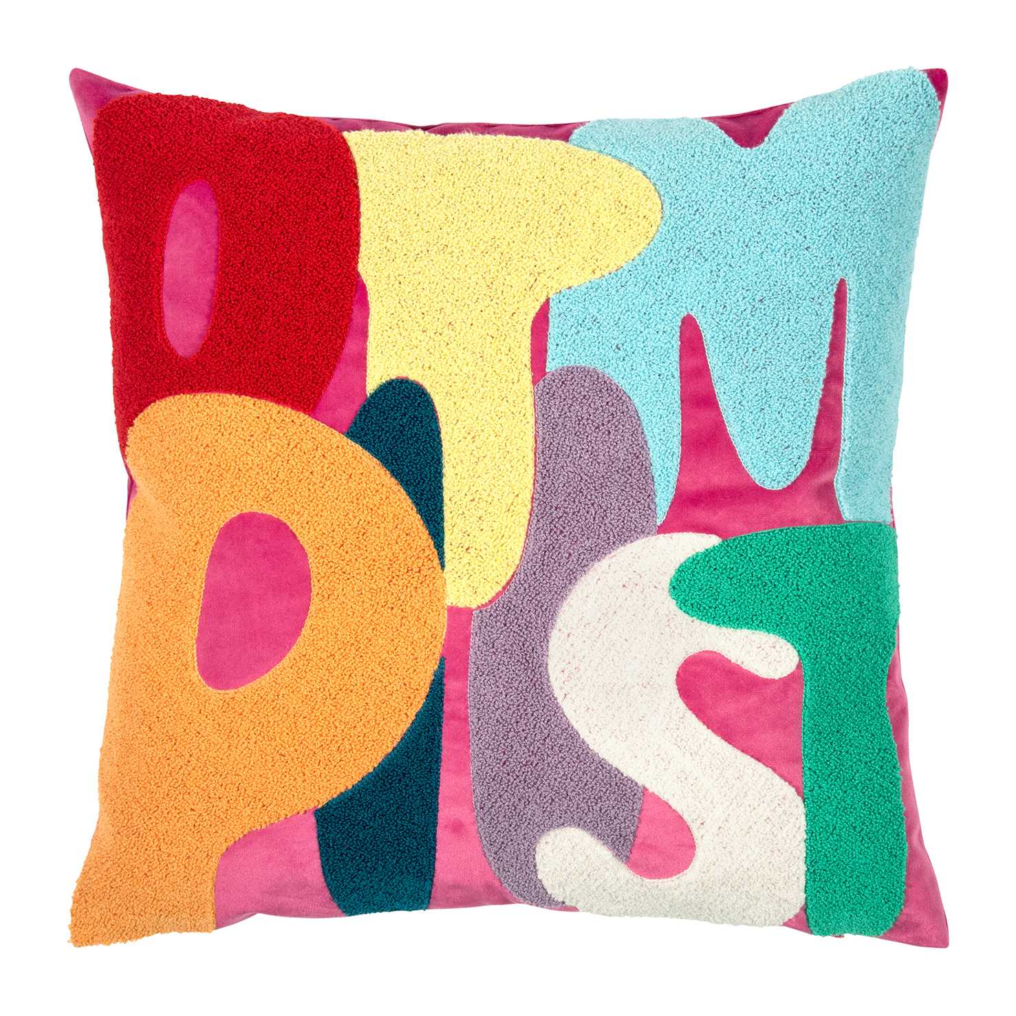 Pad Home Design Kissenhülle 45 x 45 cm OPTIMIST ca. 45x45 cm in quadratisch multi-hot pink Pad Home Design Kissenhülle 45 x 45 cm OPTIMIST ca. 45x45 cm in quadratisch multi-hot pink