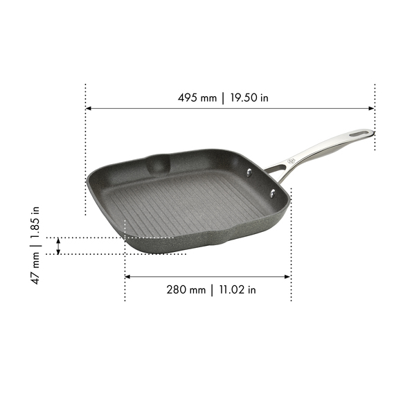 Ballarini Grillpfanne 28cm SALINA in Farbe Aluminium
