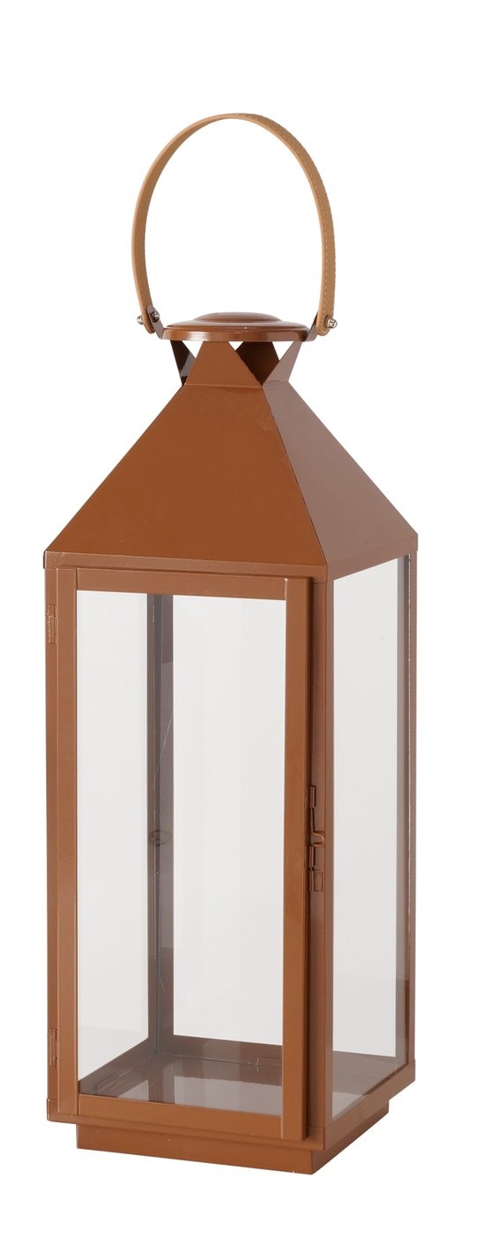 Boltze Laterne Rana groß in braun/Glas, Lampe, Laterne, Briefkasten