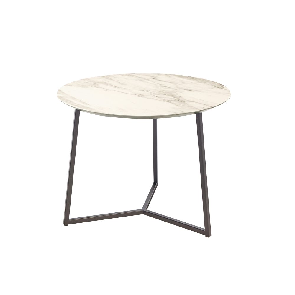 SCHÖNER WOHNEN-Kollektion Couchtisch CONNECT, ca. 55 x 42 cm in Keramik carrara/schwarz matt