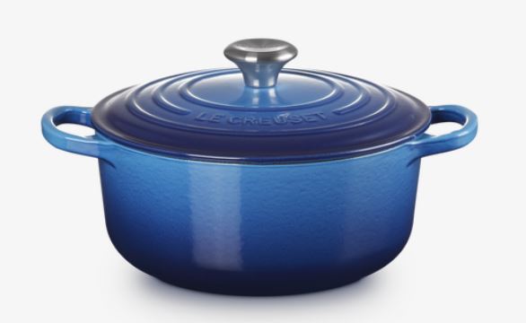 Le Creuset Bräter Sig 20cm in Farbe Azure Le Creuset Bräter Sig 20cm in Farbe Azure, Dutch oven, Cast iron, Blue, Lid, Two handles