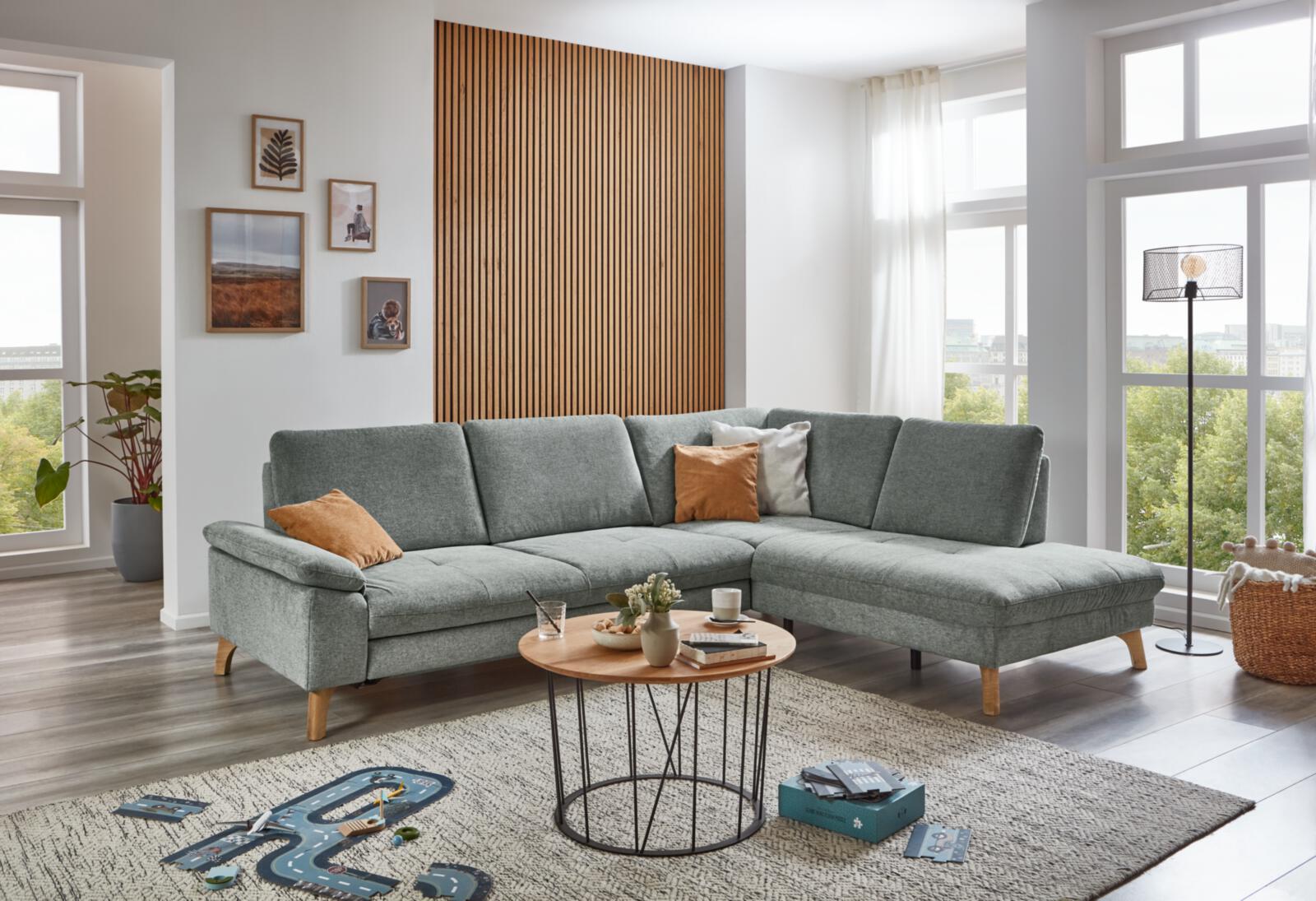 Polipol Polstergruppe MM-PP1207 ca. 282 x 220 cm in Stoff Cyber zinc 10