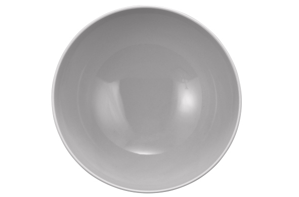 Seltmann Weiden Schüssel rund 21,5cm Amina 3 Silbergrau , Schale, Suppenschüssel, Porzellan, Töpferei, Untertasse