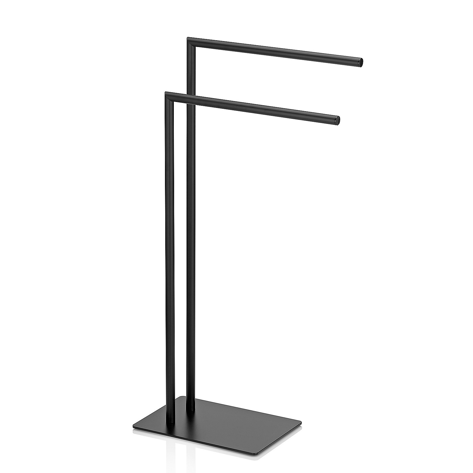 Kela Handtuchhalter STYLE in Farbe Schwarz, Halterung, Lüfterständer, Metall, Schwarz, Minimalistisch