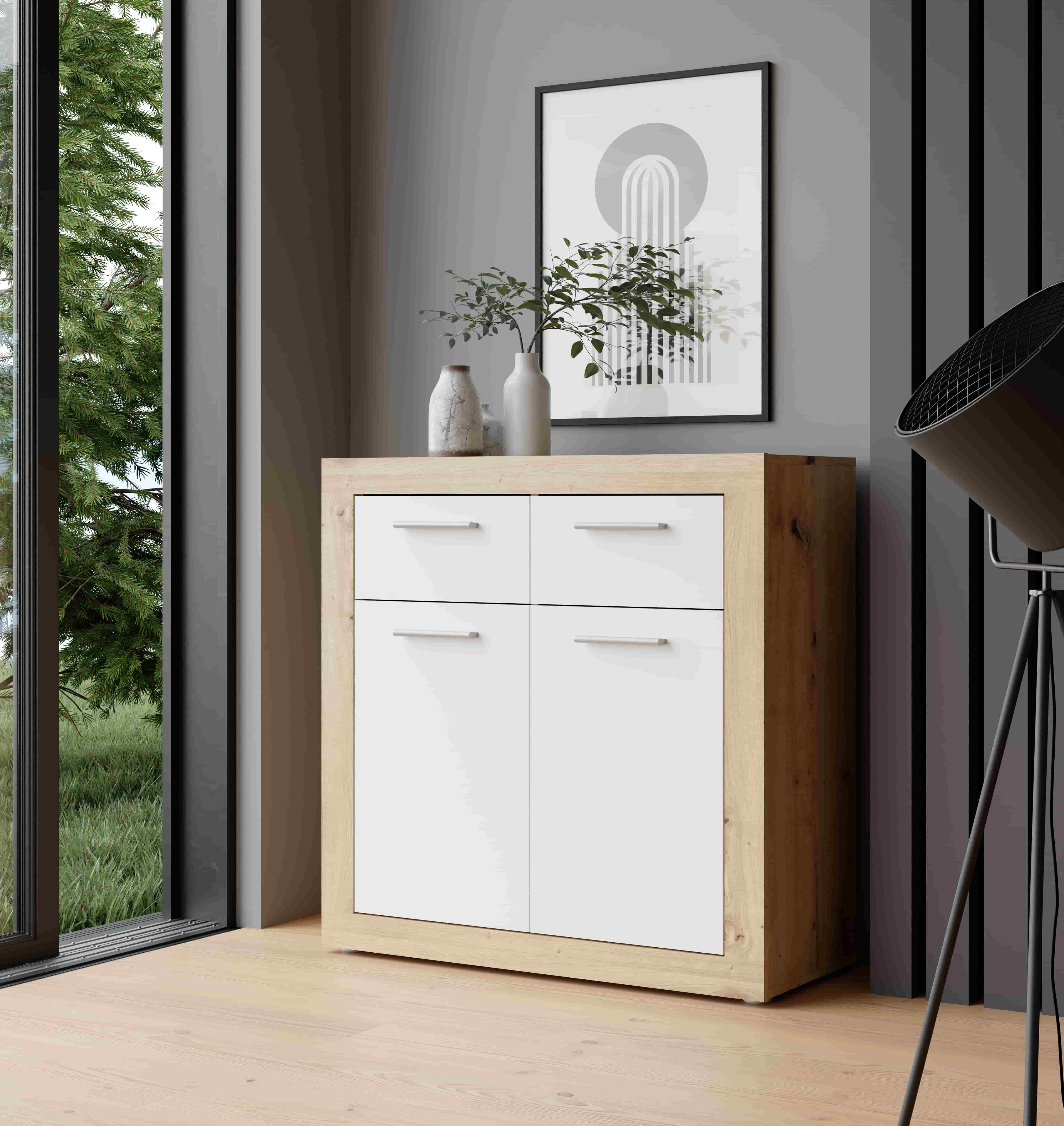 Forte Fabryki Mebli Kommode BACCIO in Artisan Eiche/weiß C804