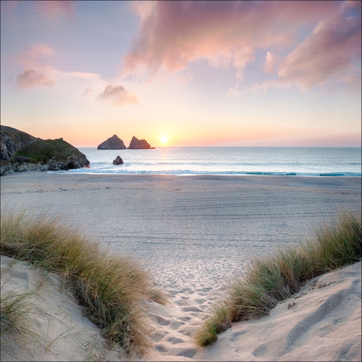 ProArt Alu-Art 50x50cm Evening at the Beach