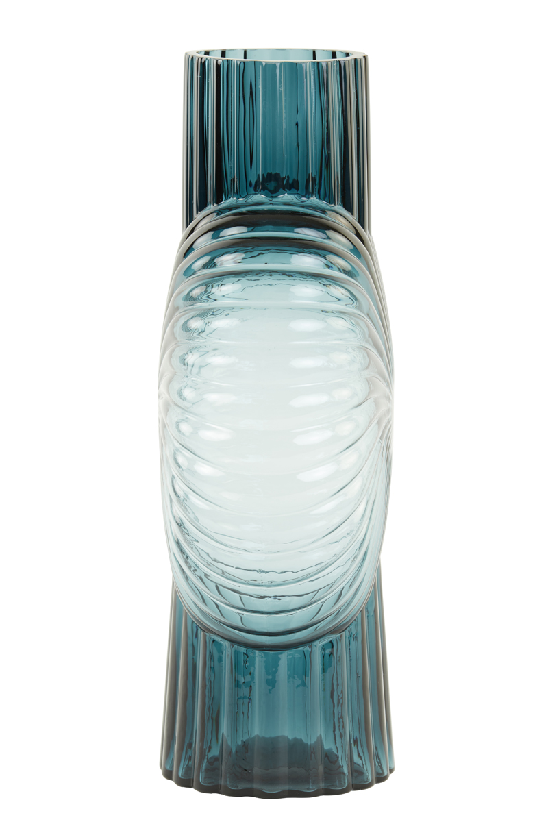Light & Living Vase 27x13x40cm in Glas petrol