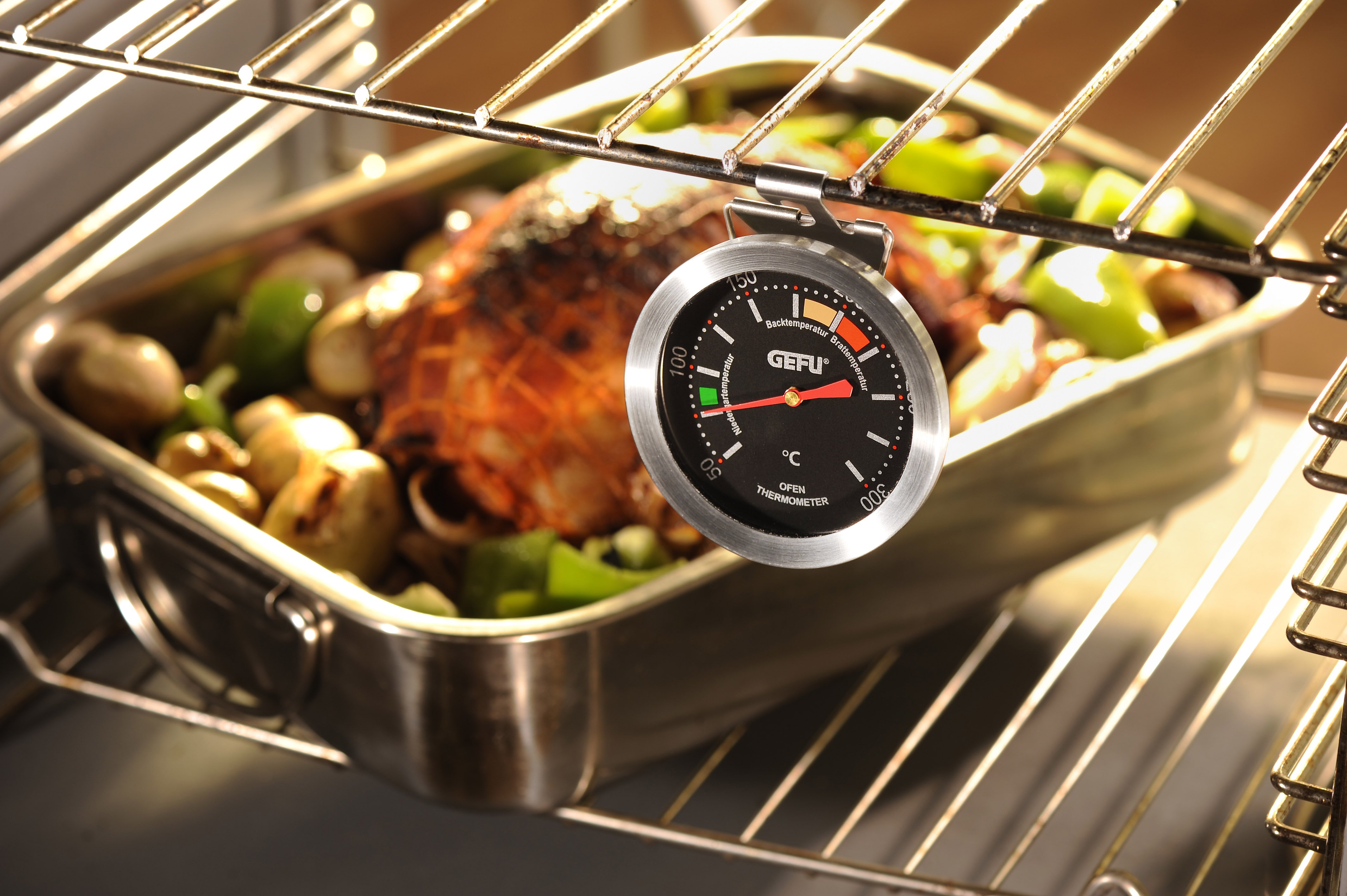 GEFU Backofenthermometer Messimo schwarz/silber