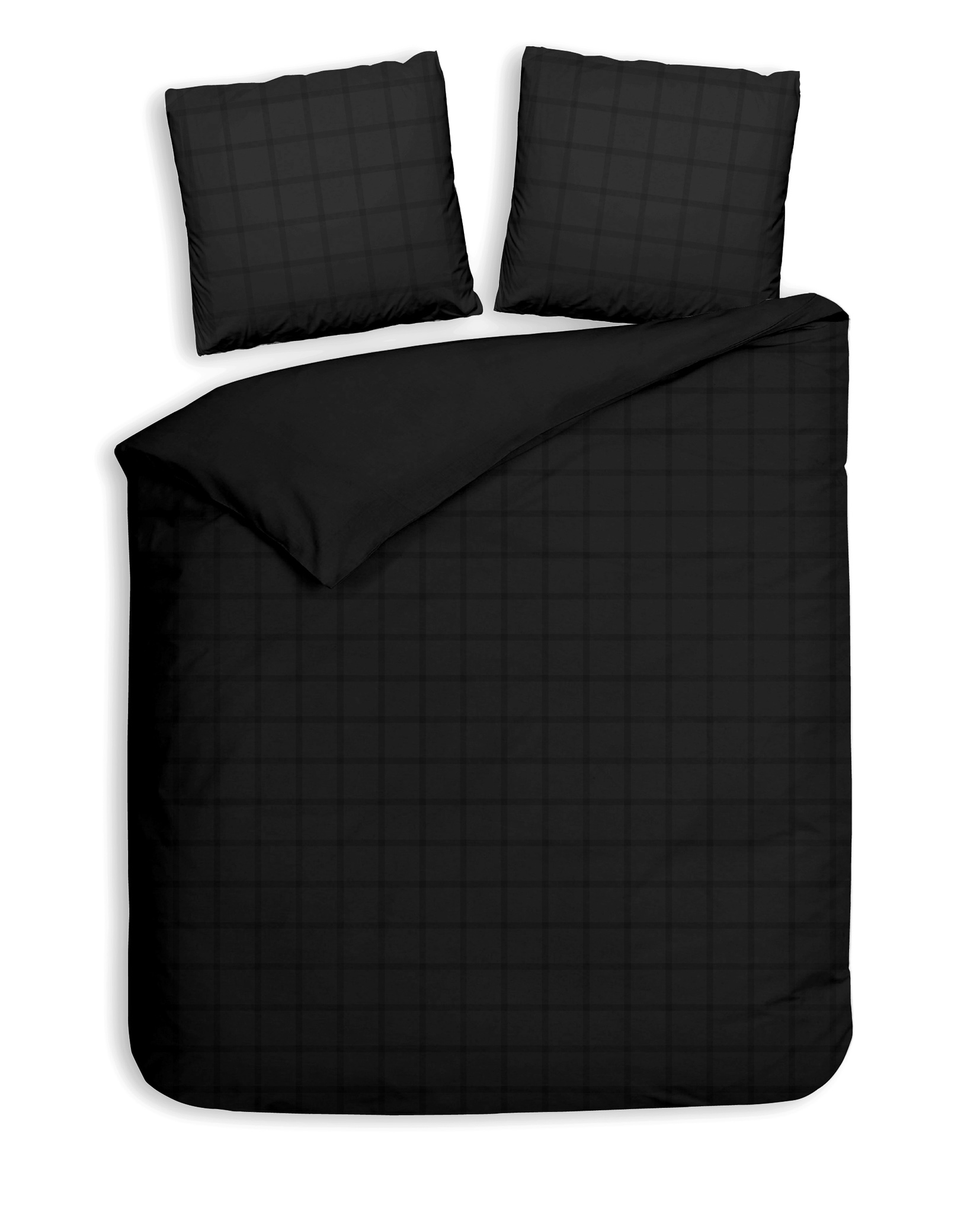 Bettwäsche Diamante 200x200cm DIAMANTE in Schwarz, Bettdecke, Kissen, Bettlaken, Schwarz, Plaid