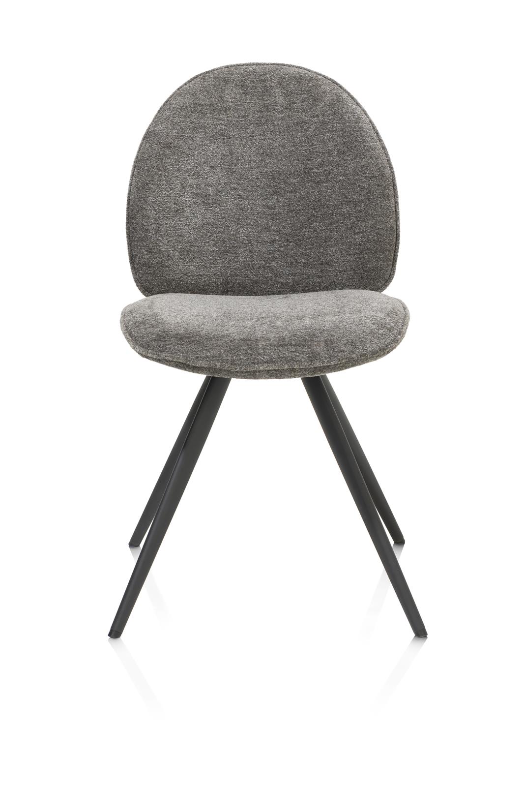 XOOON Stuhl AIKO ca. B50 H86 T61 cm in Stoff Enzo grau