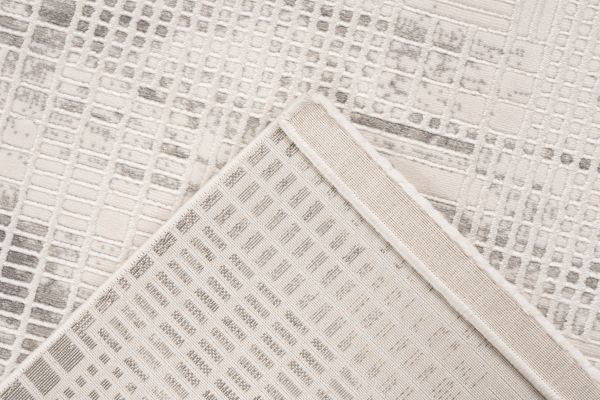 Webteppich NAPOLI ca. 160x230cm in Farbe silver, area rug, rug corner, patterned rug, woven texture, floor decor