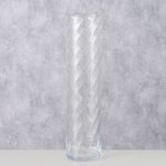 Boltze Vase Bila in Farbe Glas klar klar