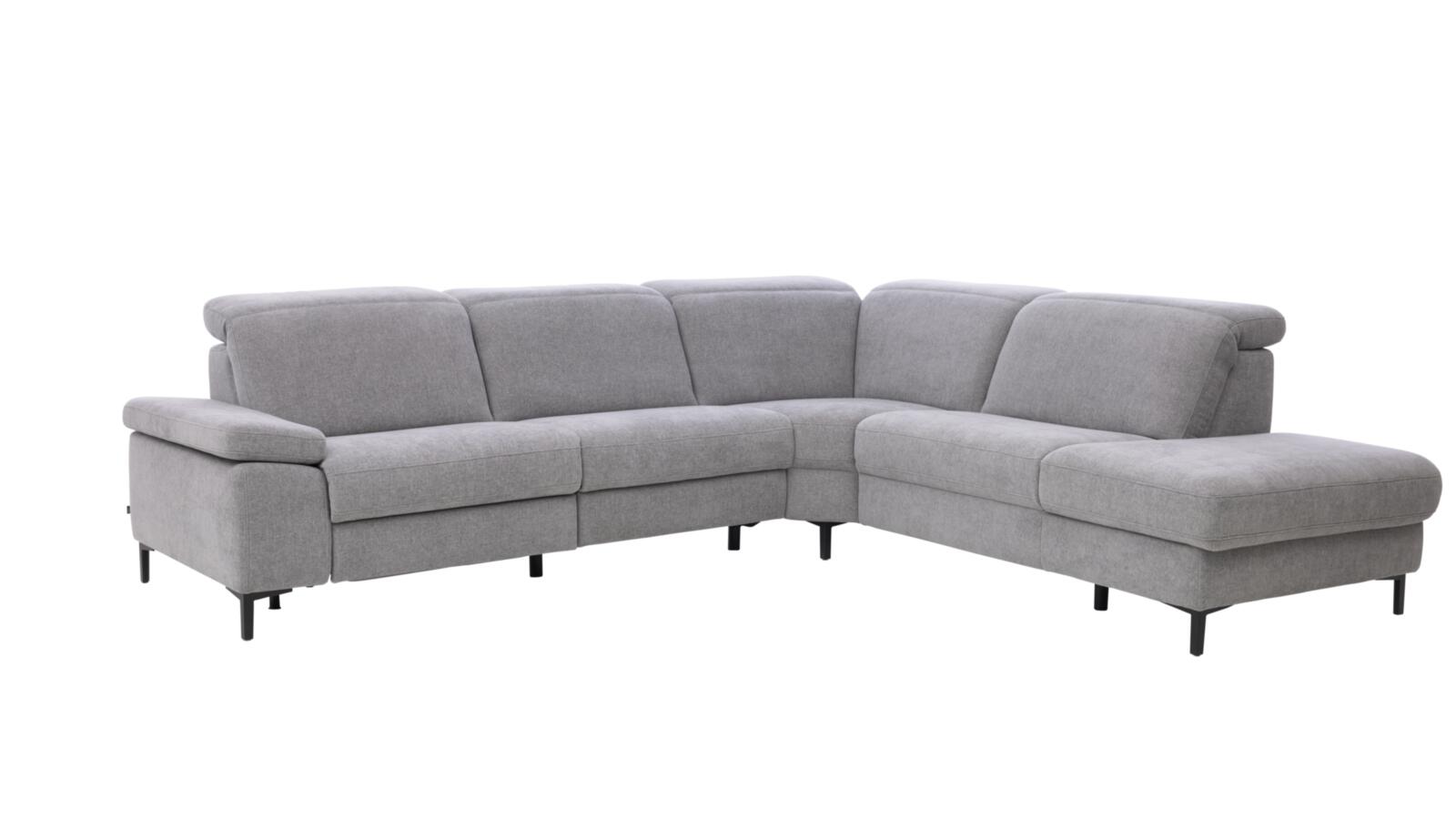 Interliving Rundecke IL 4064 ca. 291x254cm in Stoff Toni grey, Couch, Mobiliar