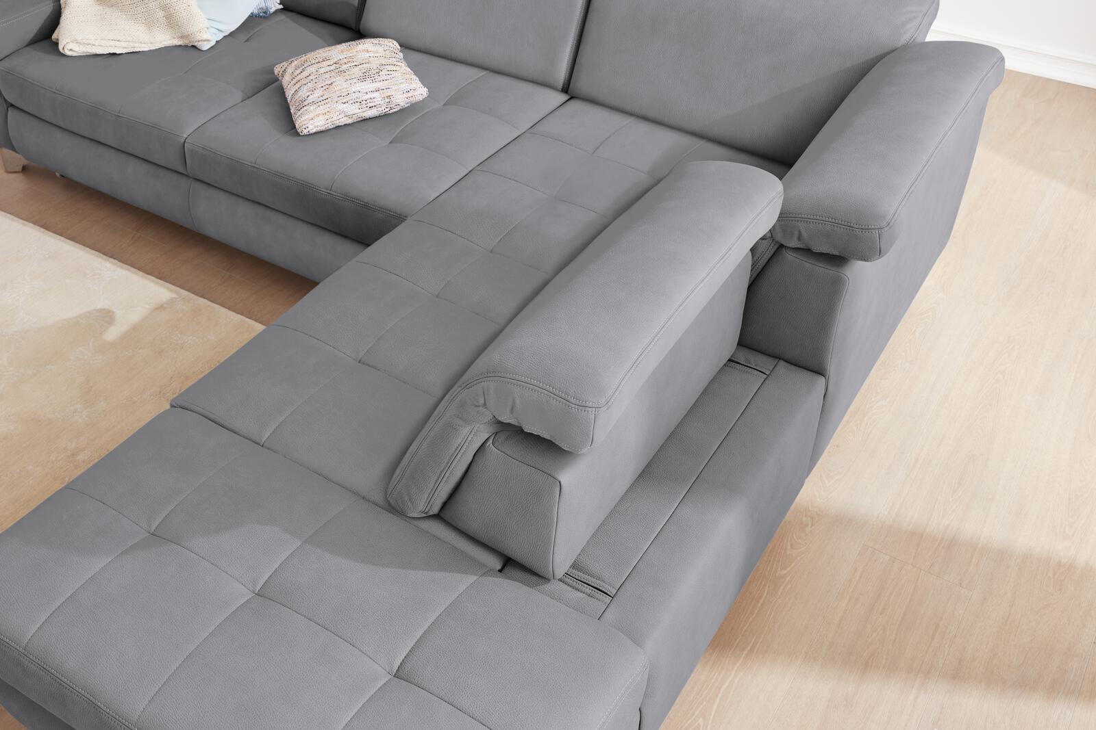 Modulmaster Polsterecke MM-MP1110 ca. 299x260cm in Stoff Mammut steel