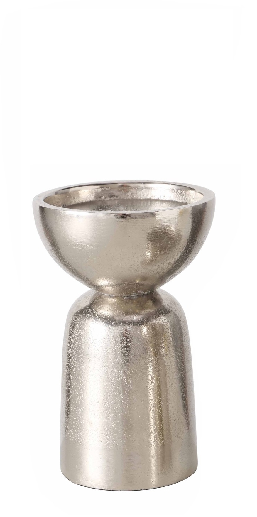 Boltze Kerzenleuchter Cylin ca. 17cm in Farbe Aluminium silber