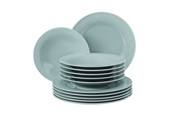 Seltmann Weiden Tafelservice 12-teilig BT Beat 3 Arktisblau Seltmann Weiden Tafelservice 12-teilig BT Beat 3 Arktisblau , Teller, Geschirr, Kerstplatten, Porzellan, Tafelteller