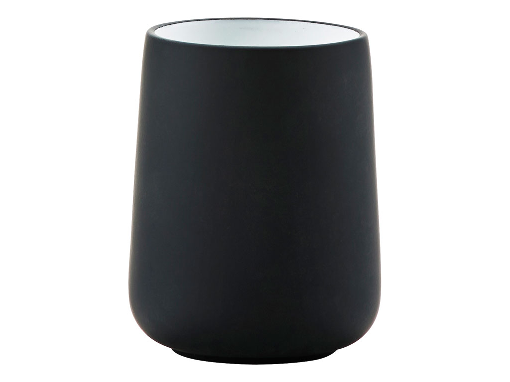 Zone Denmark Zahnbürstenbecher 8 cm in Farbe black Zone Denmark Zahnbürstenbecher 8 cm in Farbe black