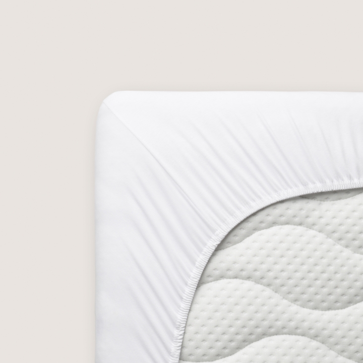 Schlafgut Pure Spannbettlaken ca. 120x200-130x220cm in Farbe Full-White