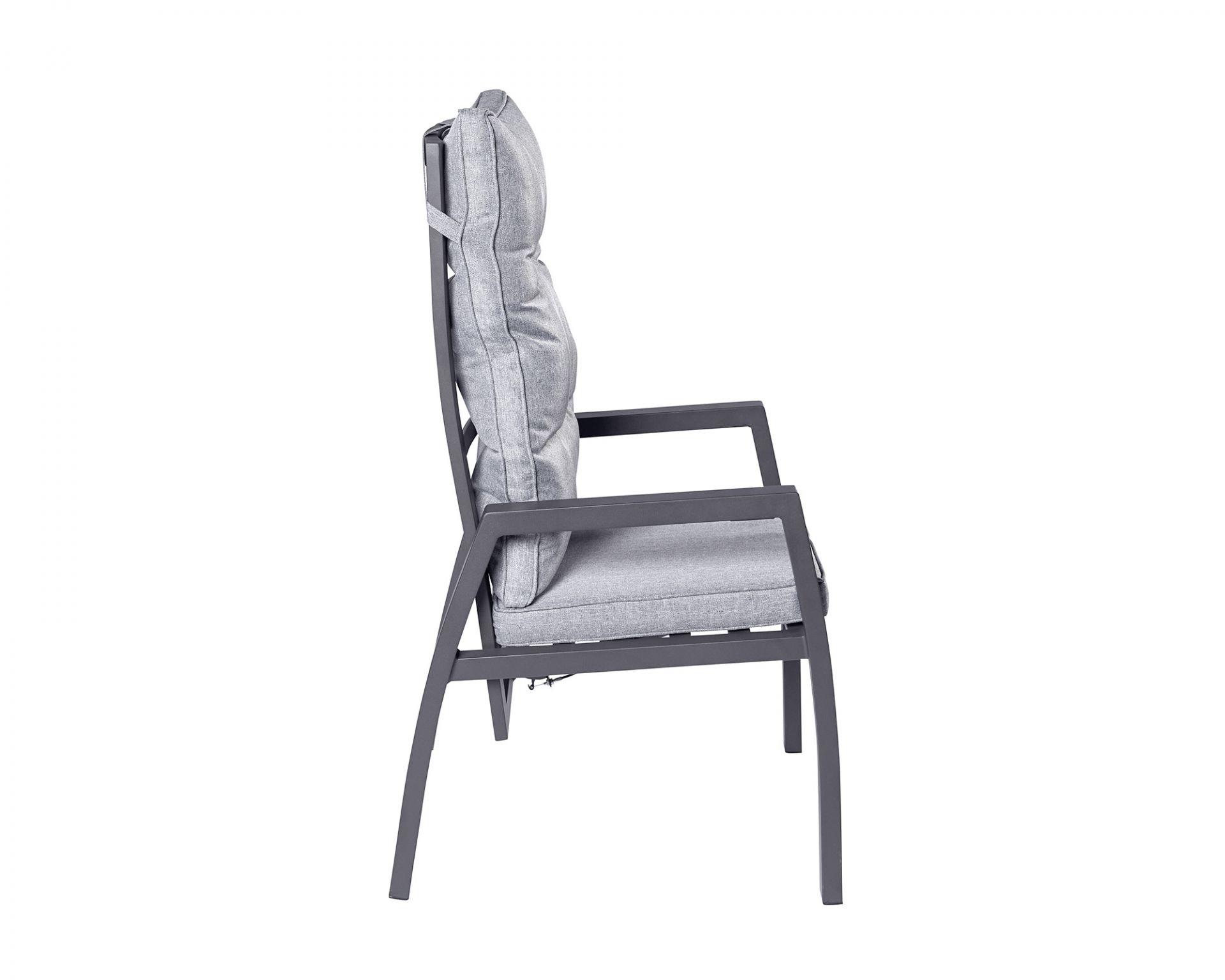 L.C. Wholesaler Positionsstuhl BONDINO ca. B59 H109 T66 cm in Aluminium, anthrazit
