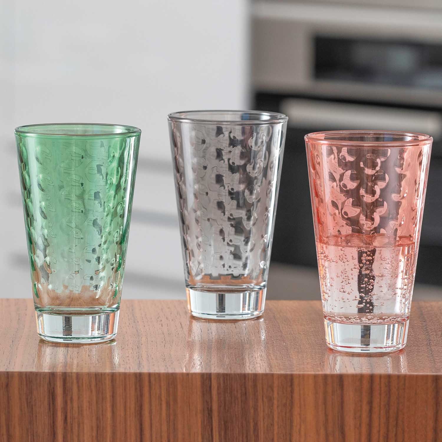 Leonardo Trinkglas Optic 300ml in Farbe rot