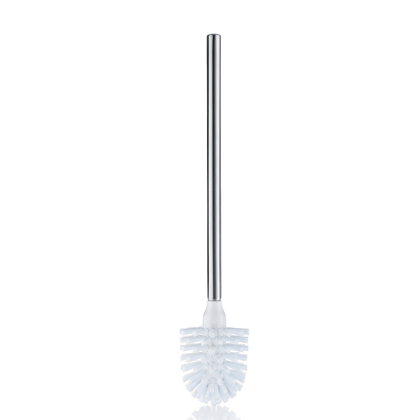 Kela WC-Bürste La Brosse Kunststoff Weiß, Bürste, Flaschenbürste, Spiralbürste, Reinigungsbürste, Silber, Toilettenbürste, Runde Borsten, Edelstahlgriff, Weiße Borsten, Badezimmerzubehör