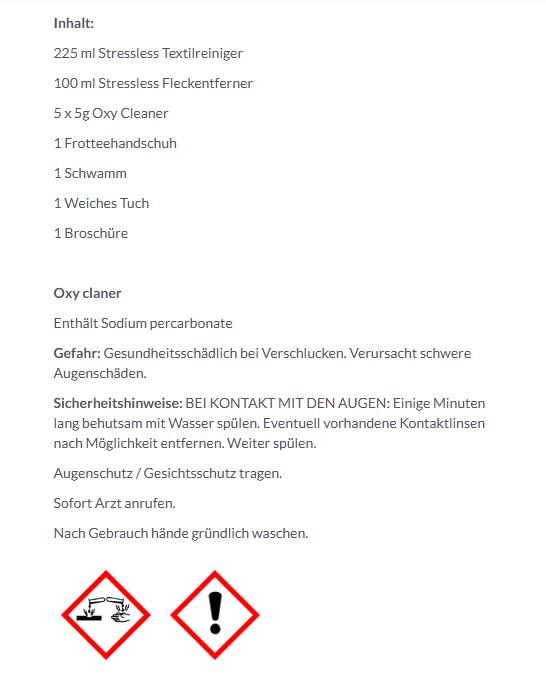 Stressless Textilpflege-Set