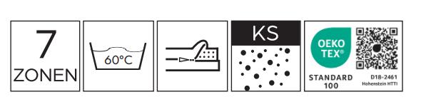 Kaltschaummatratze OMARA KS 22 in Bezug Standard BAW