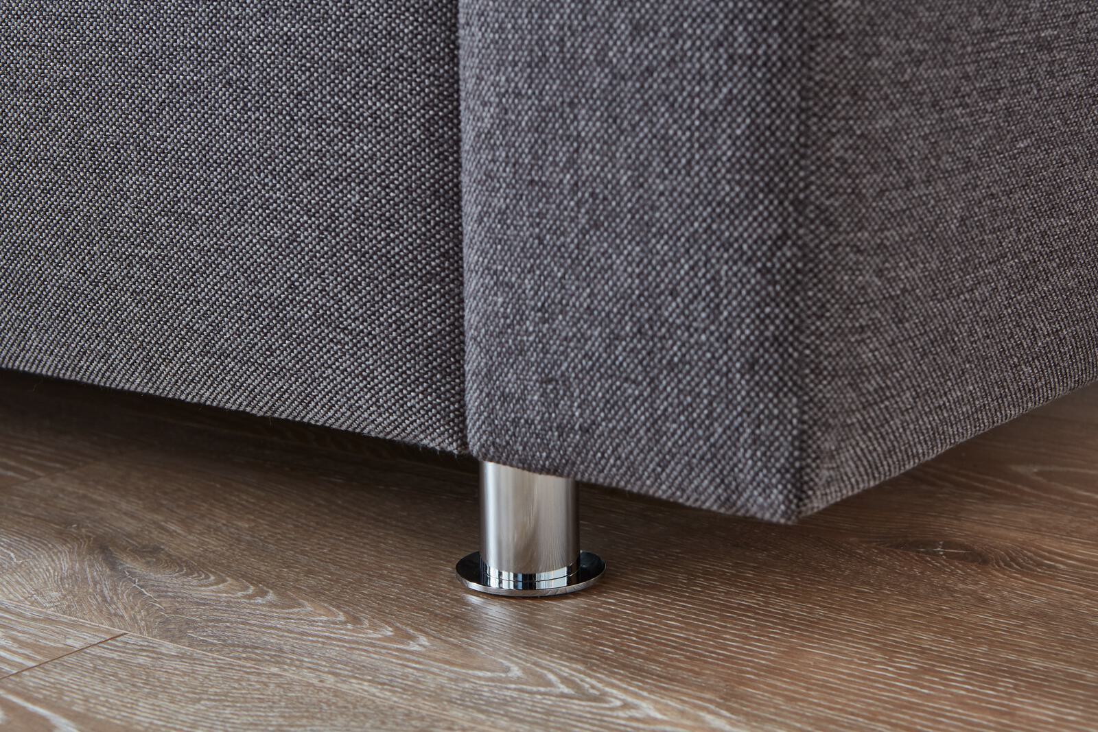 Schlafsofa MESSINA ca. 120x200cm in Stoff grau/anthrazit